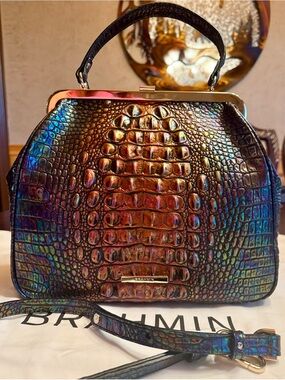 RARE Brahmin in HTF  Black Pearl Ombre EMMY video attached